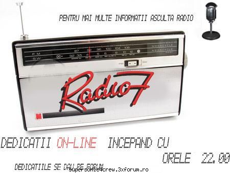 asculta live radio radio seven alfel radio!!! pentru asculta: pentru dedicatii, propuneri alte