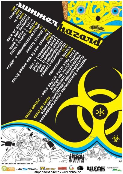 nume: summer hazard contest 1st 19 iulie sala de atletism bacau
ora: 15:00 (warm-up) 17:00 crew vs