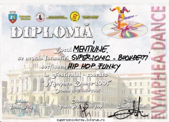 Diplome si premii - diploma-nymphea-2005-LOC4 - Hall of Fame